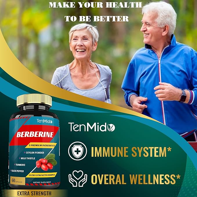 Berberine Extract Capsules 4250mg, 2 Months