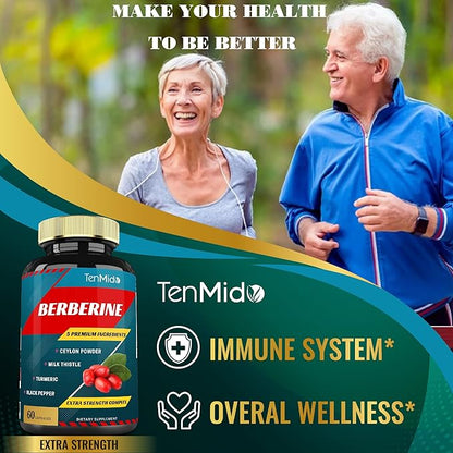 Berberine Extract Capsules 4250mg, 2 Months