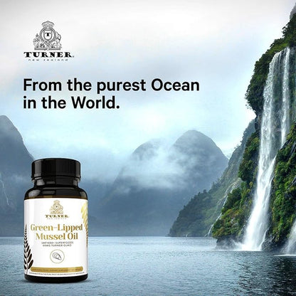 TURNER New Zealand Green Lipped Omega-3 53x Higher UAF1000+ Super 1 Bottle, 120 Softgels