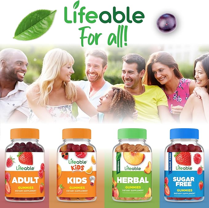 Lifeable Immune Support Gummies for Adult | Elderberry Vitamin C and Zinc | Great Tasting Elderberry Immune Support Supplement Gummies | Immunity Gummies for Adults, Men, Women | 90 Gummies
