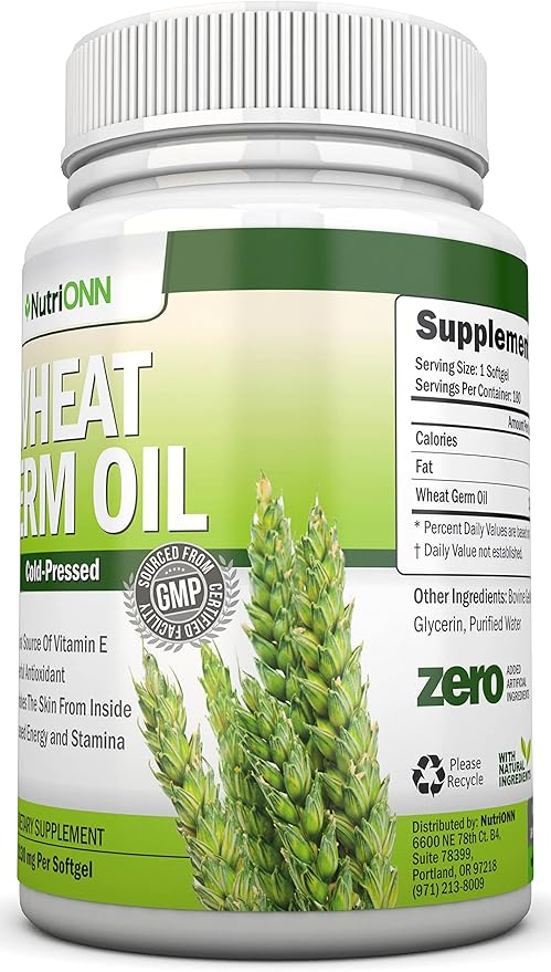 Wheat Germ Oil – 1130mg – 180 Softgels