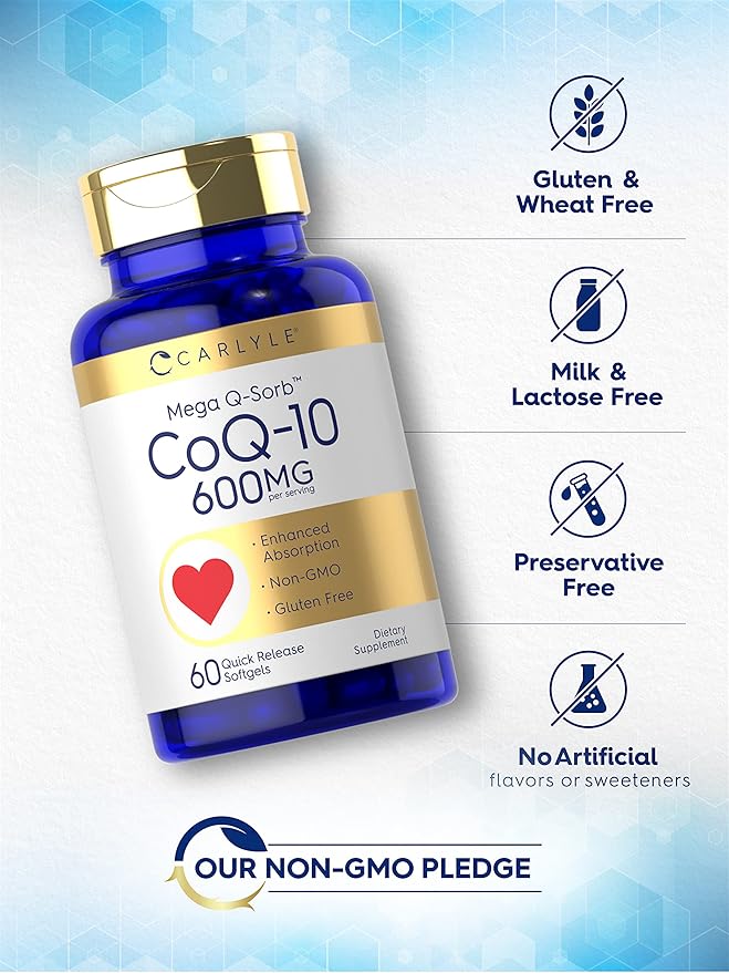Carlyle CoQ10 600 mg 60 Softgels Q-10 |