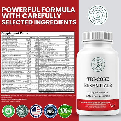 Tri-Core Essentials - 3 A Day 45 Fruits 180 Tablets