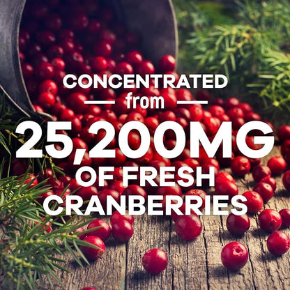 Cranberry Concentrate Extract Supplement for Women 25,200mg Formula 60 Softgels