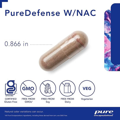 Pure Encapsulations PureDefense with NAC | Enhances First-Line Immune Defense and Upper Respiratory Health | 120 Capsules
