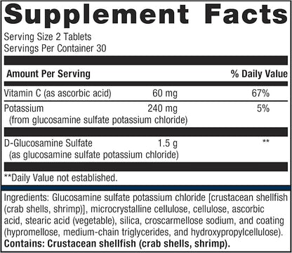 Metagenics Glucosamine Sulfate 750 60 Tablets