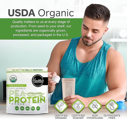 Pea Vegan Protein Powder w/Low Sodium 100% Plant 32oz