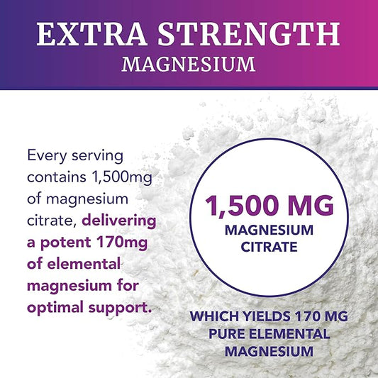 Magnesium Citrate Gummies | Extra Strength for Calm, Relaxation & Digestion | High Absorption Magnesium Gummies for Adults | Vegan, Non-GMO | Raspberry Flavor Mag Gummy | 60 Ct, 1 Month Supply