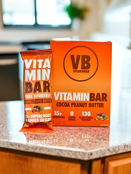 VITAMINBAR Nutrition Bar 12G Protein (12 Bars)