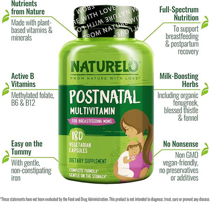 NATURELO Postnatal Multivitamin (180 Count 1))