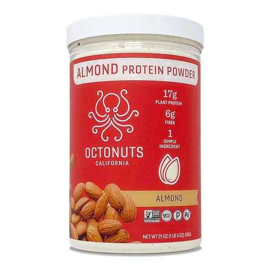 Almond Protein Powder, 21 Ounce, Made 17g Plant 17 Servings