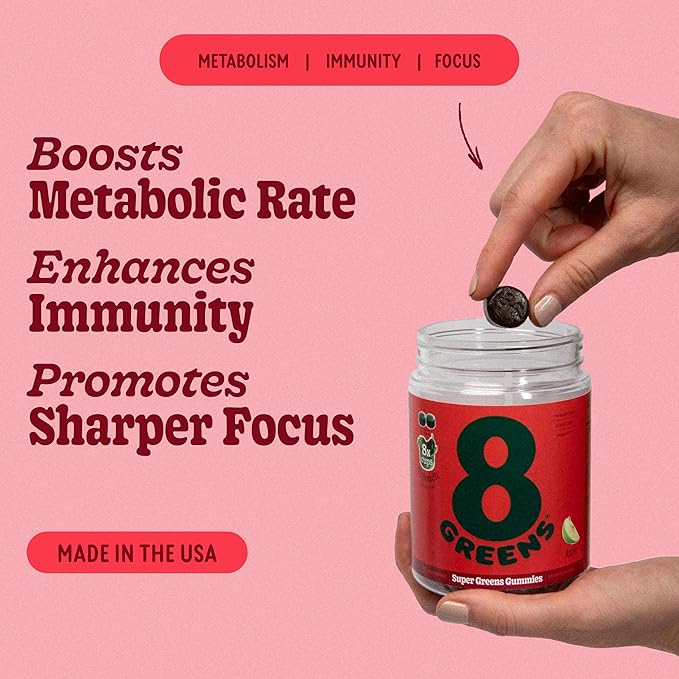 8Greens Daily Greens Gummies B12 - 50 Vegan 2