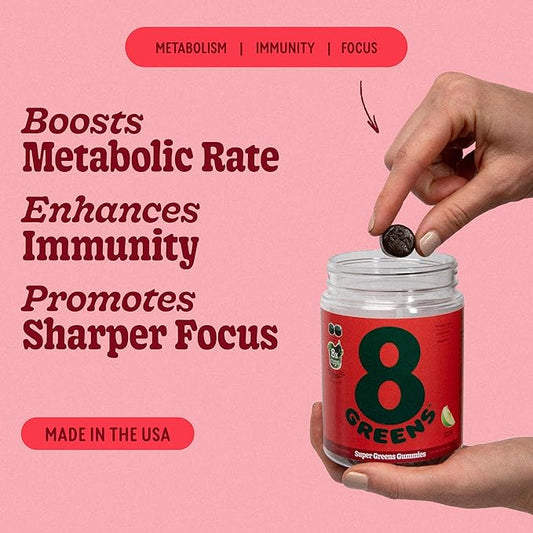 8Greens Daily Greens Gummies B12 - 50 Vegan 2