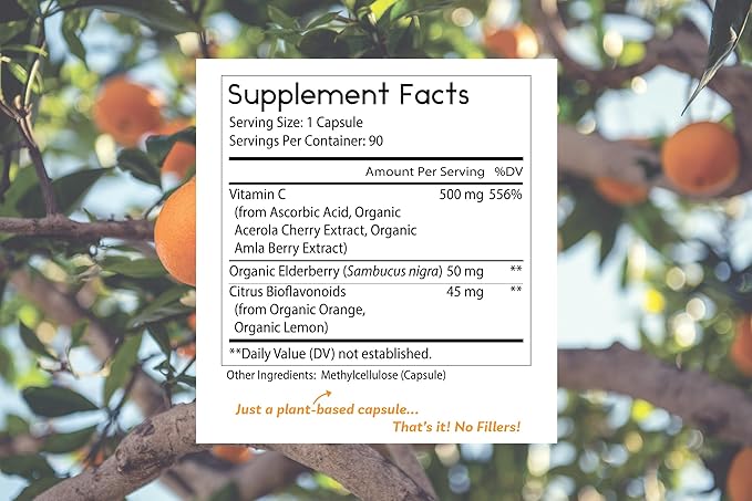 Thomas' all-natural Remedies Vitamin C 90 Capsules