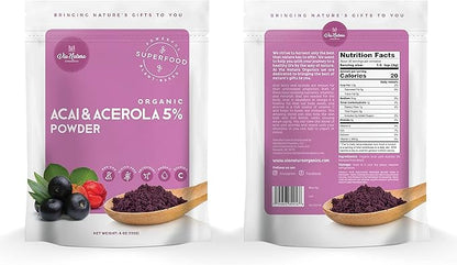 Organic Acai & Acerola 5% Powder, 4oz. Omega-3 |