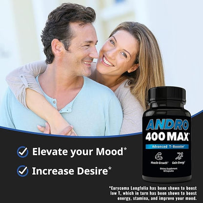 Max Natural T Support Supplement for Men, with Tongkat Ali, 60 Count, Manufactured in USA