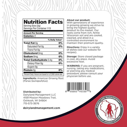 Dairyland American Ginseng Slices 8 oz