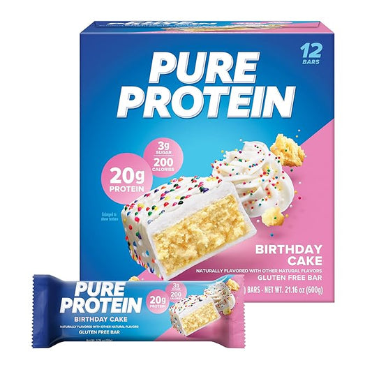 Pure Protein Bars, High Protein, Nutritious 1.76 oz, 12 (Packaging