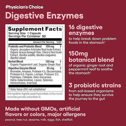 Physician's CHOICE Digestive Enzymes 90 CT