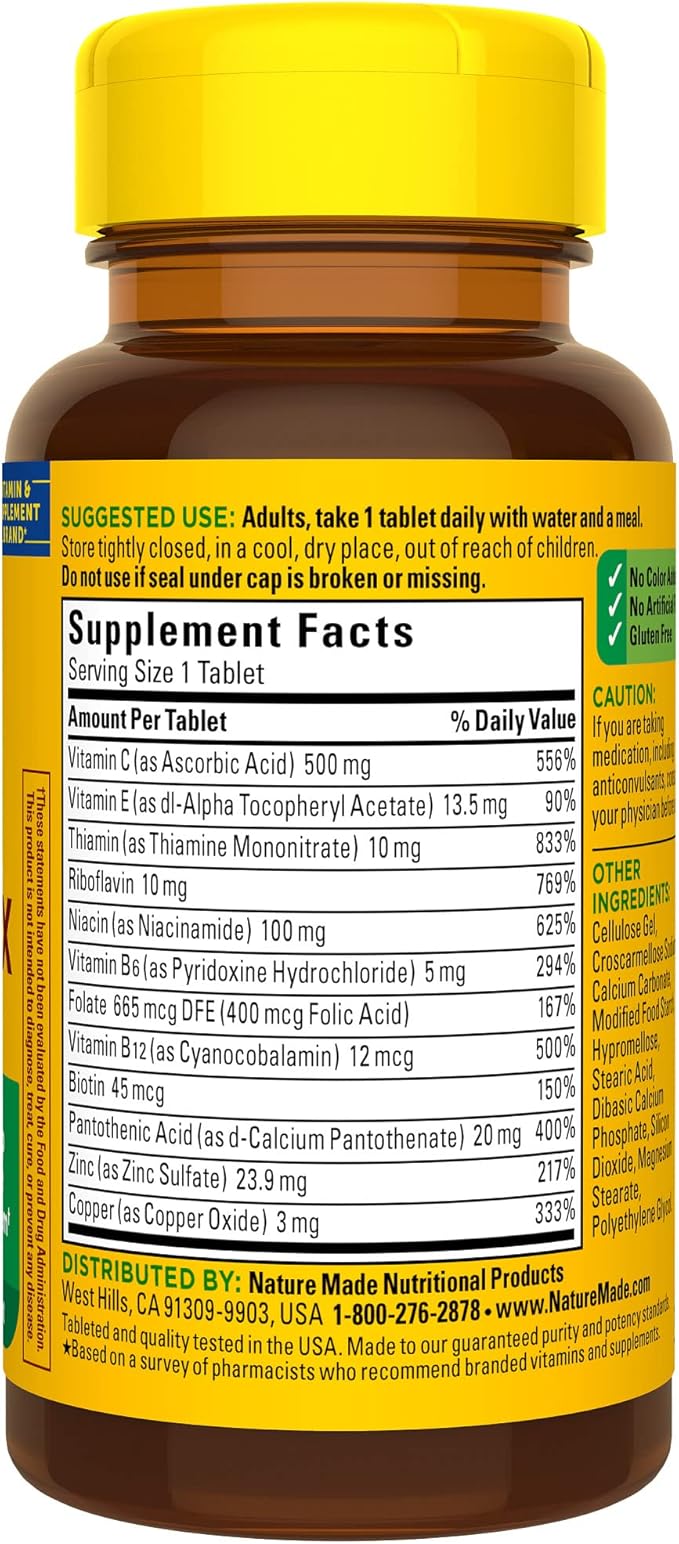 Nature Made Stress B Complex 75 Tablets, 75 Day