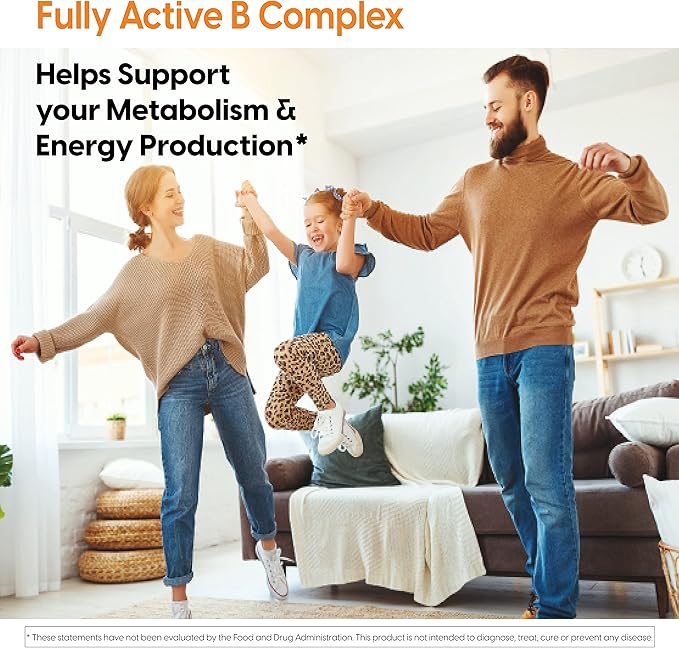 Doctor's Best Fully Active B Complex, Energy & Cellular Support, Non-GMO, Gluten Free, Soy Free, Vegan 60 Veggie Caps