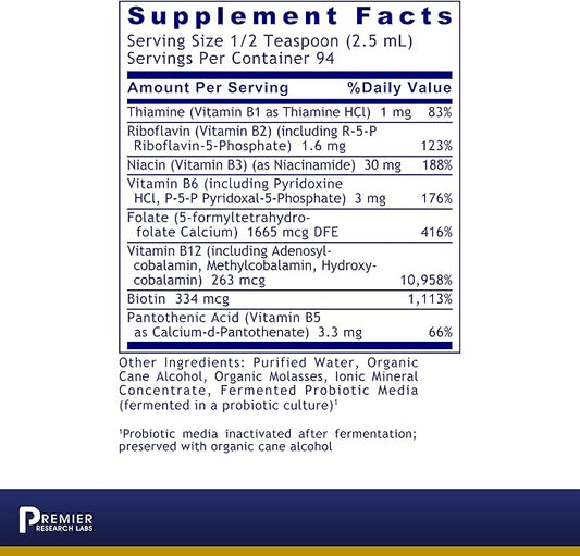 Premier Research Labs: Max B-ND Liquid 8 fl B12, B6 B6 &