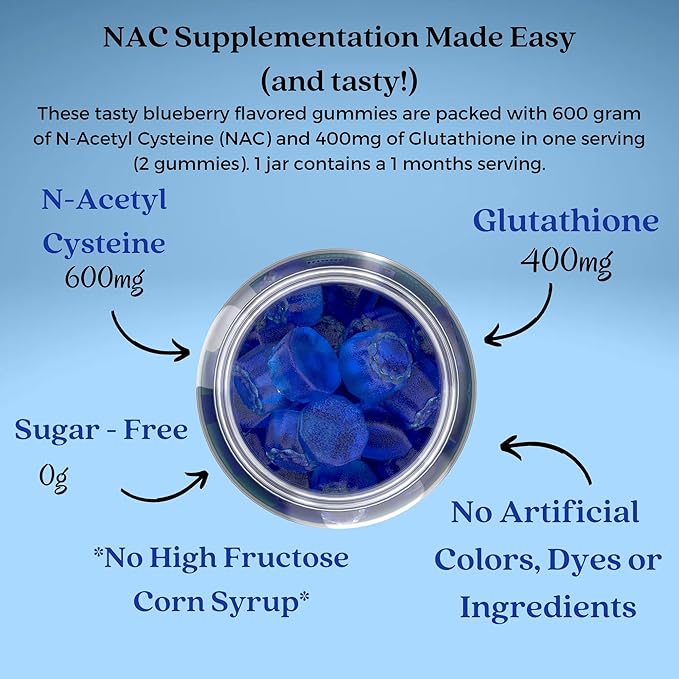 Alafia Naturals Sugar-Free NAC Gummies, NAC 60ct