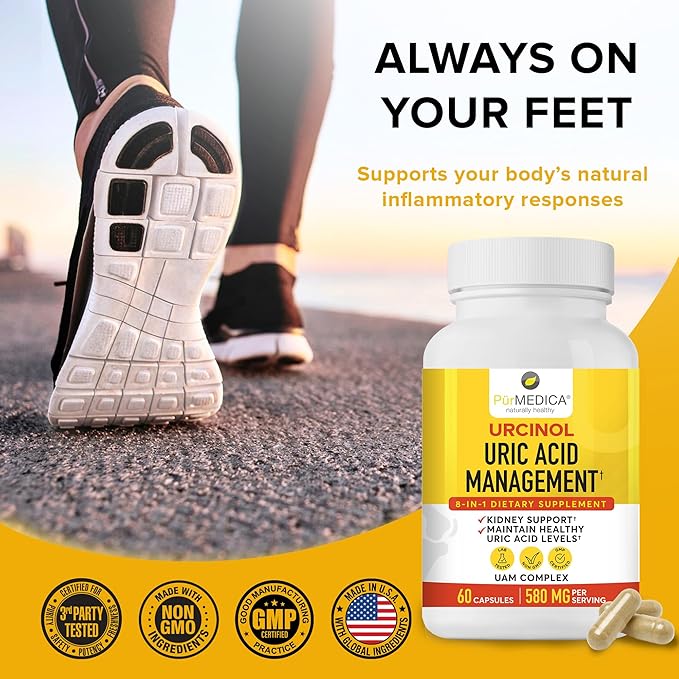 Urcinol Uric Acid Supplement for Joint Support 60ct (Pack 2) -