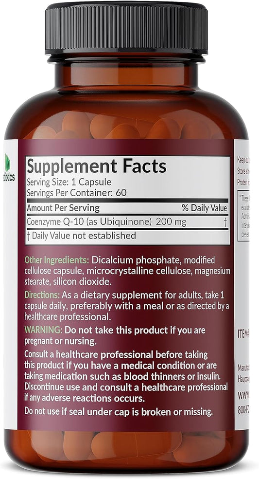 Futurebiotics CoQ10 200 MG Cellular Energy 60 Vegetarian