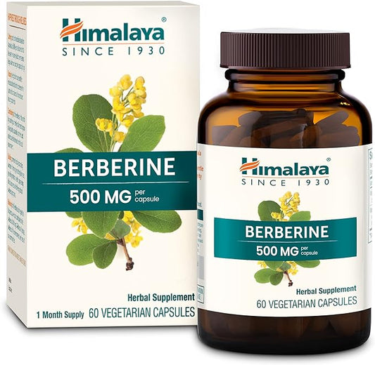 Himalaya Berberine for Metabolism & Cholesterol 1000 mg 60 Capsules