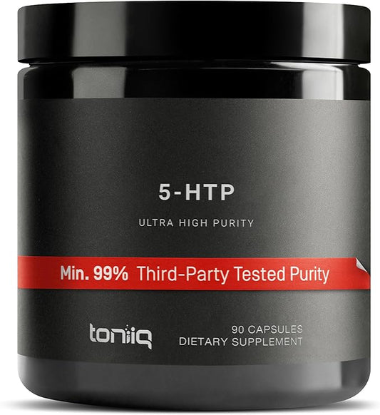 Toniiq Ultra High Strength 5HTP Capsules 99%+ Highly 12:1 Concentrated 200mg - 90 Veggie