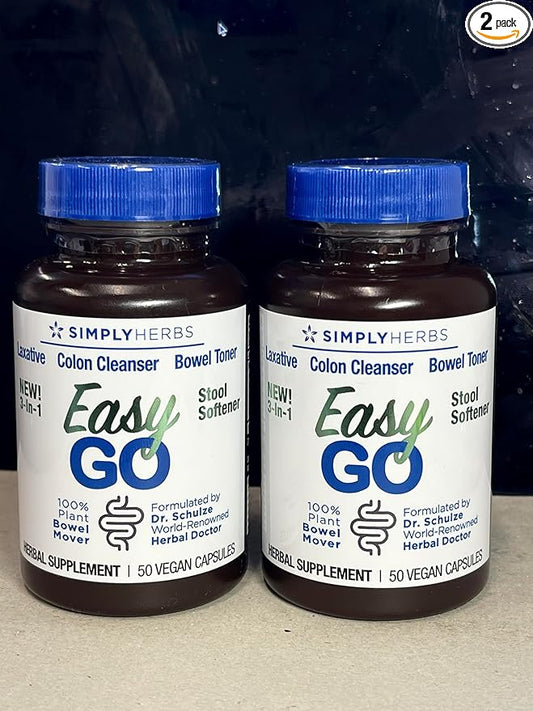 Dr. Schulze's Easy GO Bowel Mover 2-Pack 100% Plant 100 Ct