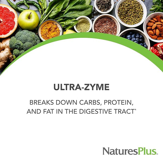 Natures Plus UltraZyme 120 mg 180 Tablets 90 Servings