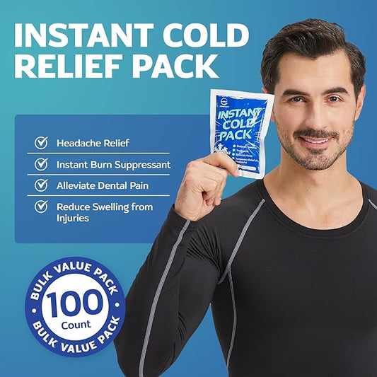 Instant Ice Cold Pack (6” x 4.5”) 100 Packs