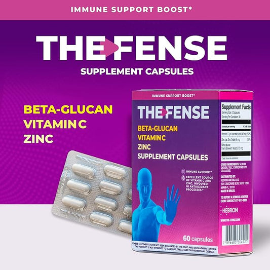 THE-FENSE - Beta Glucan, Vitamin C 60 Capsules.