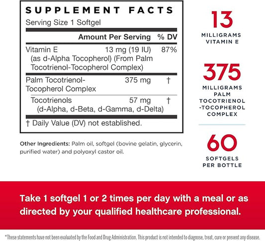 Jarrow Formulas Toco-Sorb 60 Softgels, 2 - 120 Total