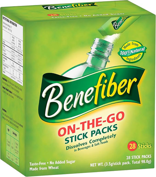 Benefiber Natural Fibre Supplement On-The-Go Stick 28 Pack