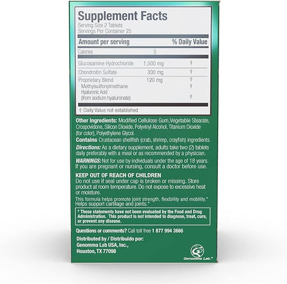 X Ray High Potency Joint Health 1500mg, Chondroitin 300mg, MSM 120 mg, 50 Count