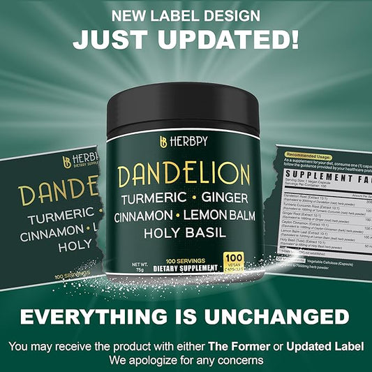 Dandelion Root Supplement 7500mg 6in1 100 Dandelion