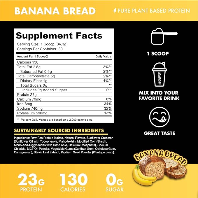 BLESSED Vegan Protein Powder 23g of 30 Servings