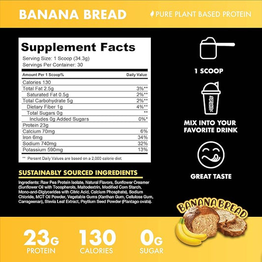BLESSED Vegan Protein Powder 23g of 30 Servings