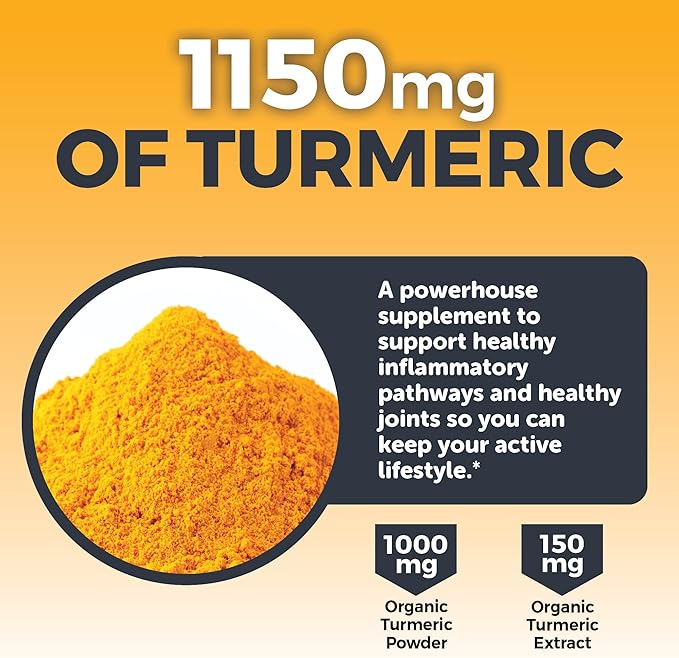 Organic Turmeric and Ginger Tablets, 90 Count