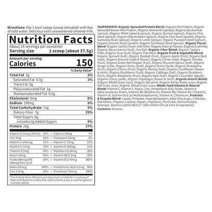 Garden of Life Vegan Protein Powder 14 Servings