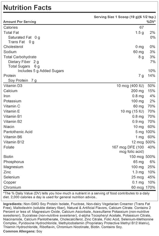 Andrew Lessman Secure Soy Complete Meal Replacement 60 Servings 67 Calories, 7 Grams