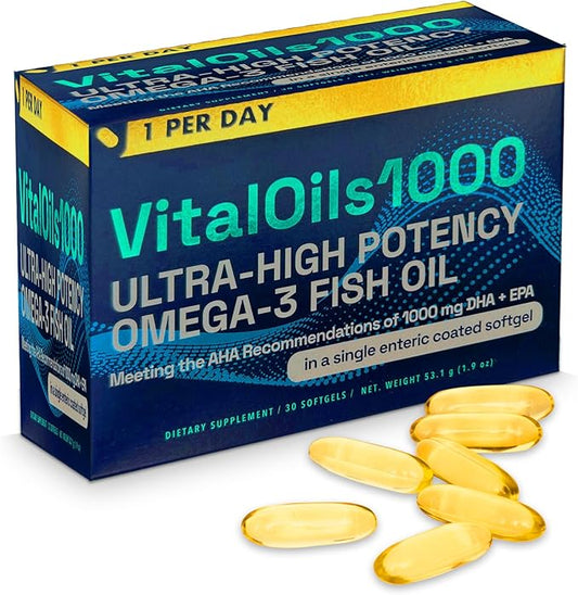 Omega 3 Fish Oil 3, Natural (1 Month