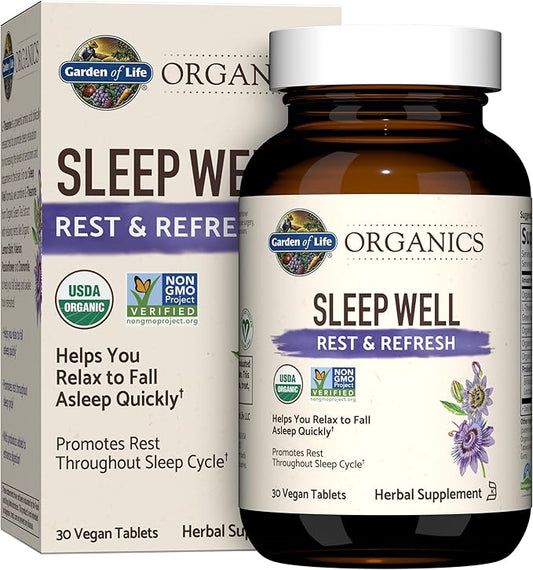 Garden of Life Organics Sleep Well 30 Tablets,