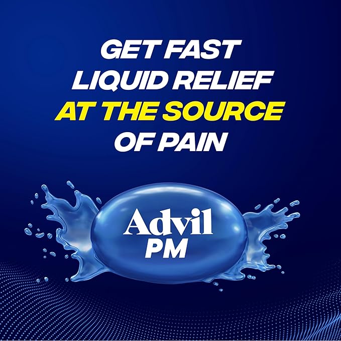 Advil PM Liqui-Gels Pain Reliever and 80 Liquid