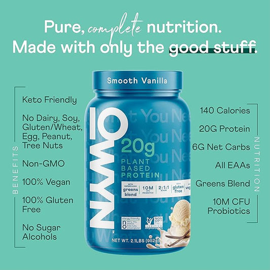OWYN Only What You Need Plant 20g Protein, 2.1 Pound 1)