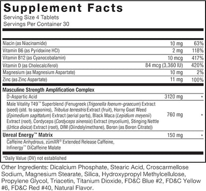 Force Factor Test X180 Boost, Testosterone Booster and Energy Supplement for Men, Boost Energy, Increase Stamina, and Enhance Vitality, with D-Aspartic Acid and Fenugreek, 120 Count (Pack of 3)