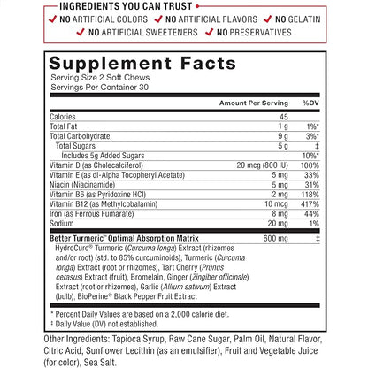 Force Factor Better Turmeric Joint Support 120 Soft